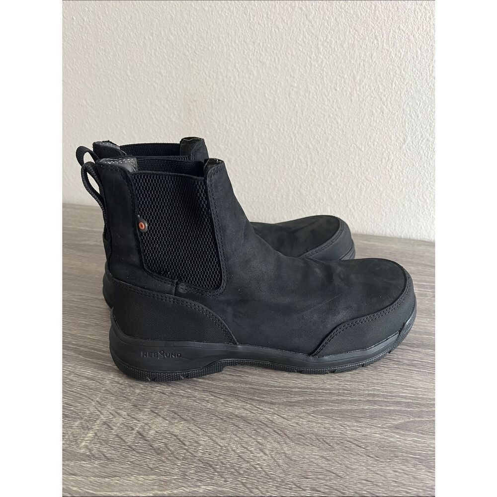 Bogs Women's Shale Leather Chelsea CT WP Composite Toe Waterproof Boots 8